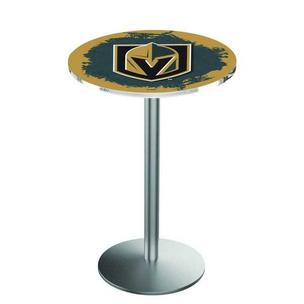 42" Stainless Steel Vegas Golden Knights Pub Table